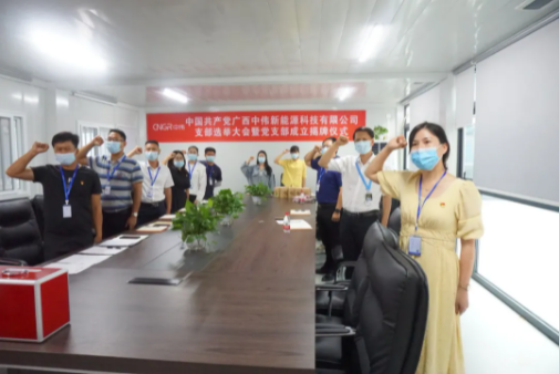 广西古天乐太阳集团城新能源党支部正式成立
