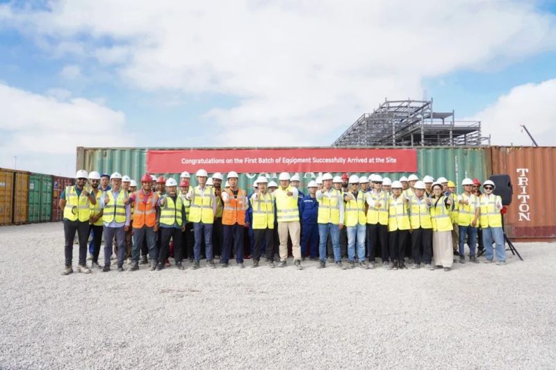 国际产能加速建设！古天乐太阳集团城摩洛哥项目首批设备顺利到港