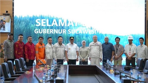 印尼中苏拉威西省省长安瓦尔·哈菲德考察古天乐太阳集团城北莫罗瓦利产业基地